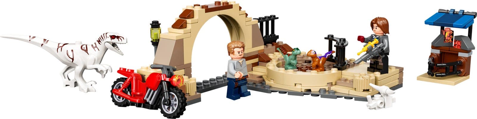 LEGO sættet Atrociraptor Dinosaur: Bike Chase