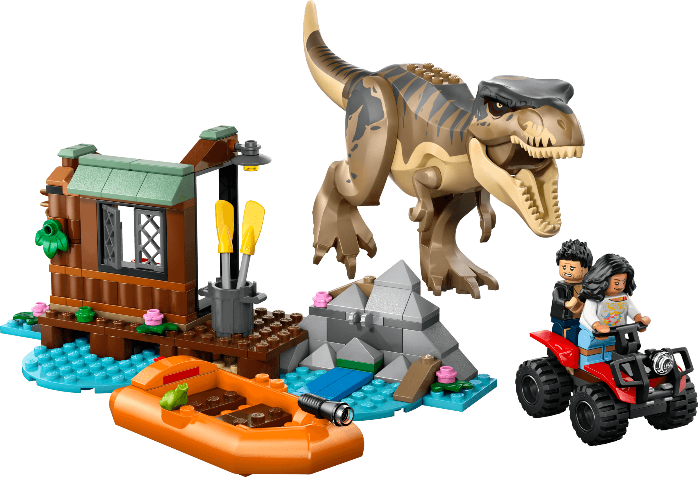 LEGO sættet T. rex River Escape