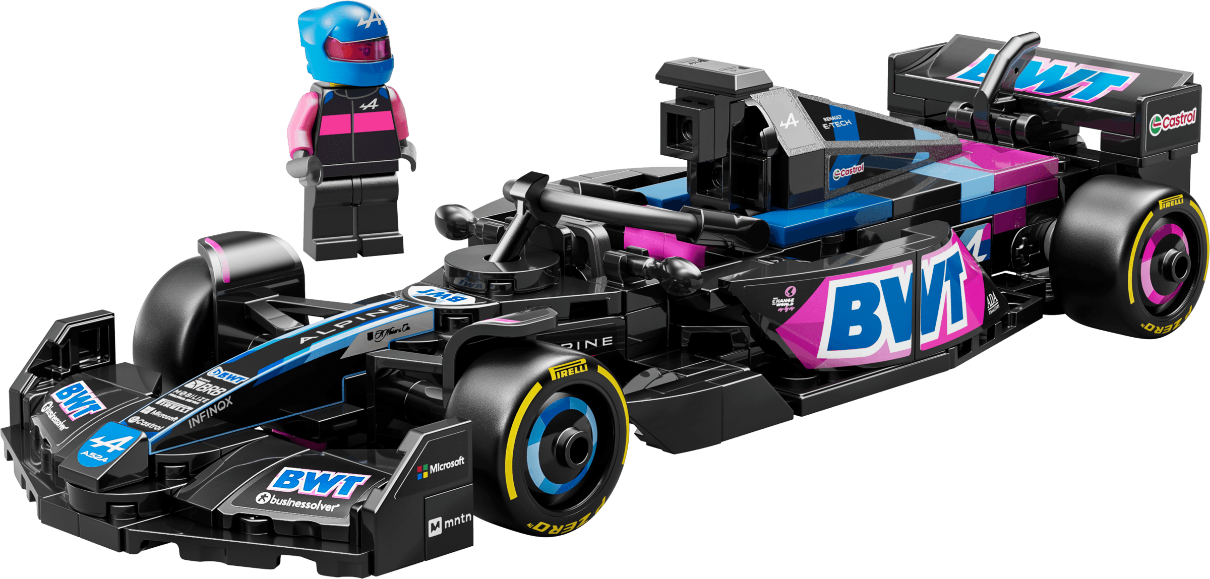 LEGO sættet BWT Alpine F1 Team A524 Race Car