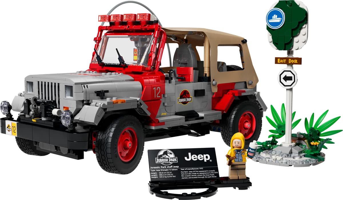 LEGO sættet Jurassic Park Jeep Wrangler