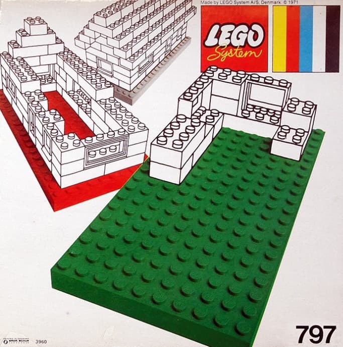 LEGO sættet Baseplates, Gray and White