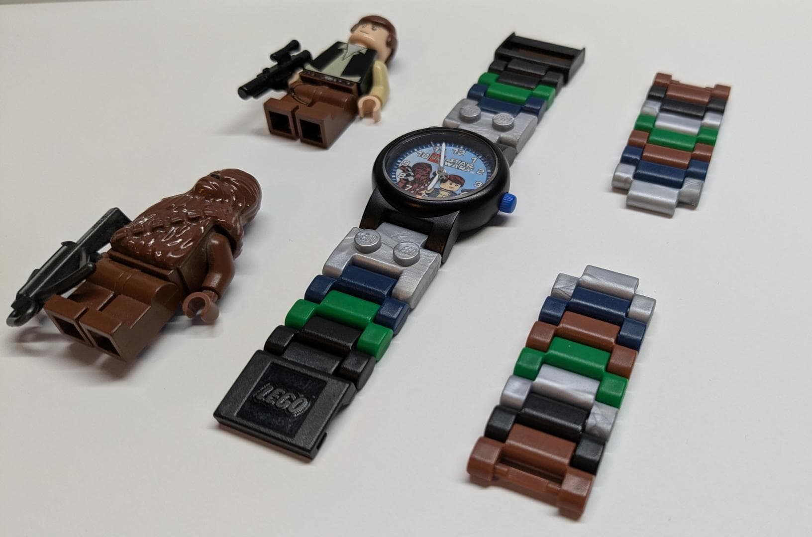 LEGO sættet Han Solo and Chewbacca Buildable Watch with Toy