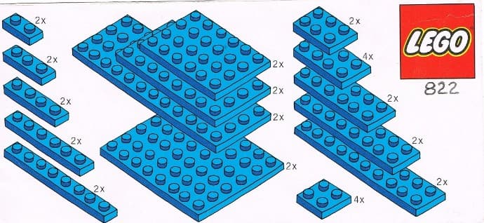 LEGO sættet Parts Pack, Blue Plates