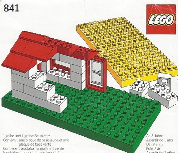 LEGO sættet Baseplates, Green and Yellow