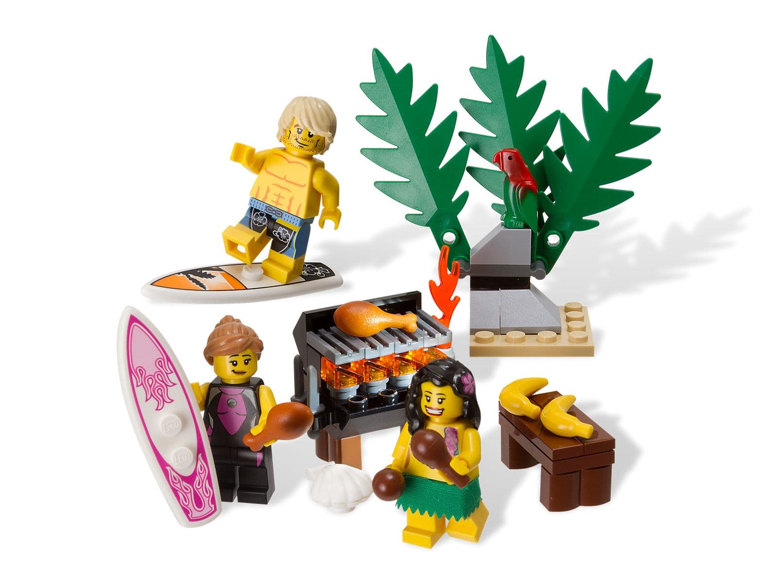 LEGO sættet Minifigure Beach Accessory Pack