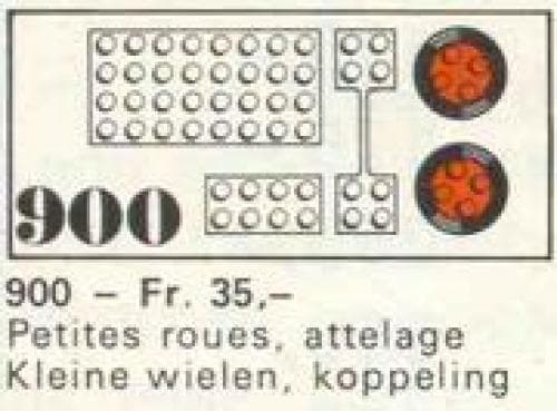 LEGO sættet 4 Small Wheels with Accessories