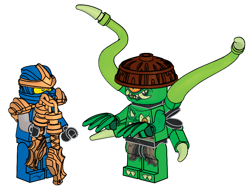 LEGO sættet Jay and Mutation Monster