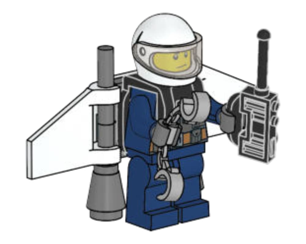LEGO sættet Police Officer with Jetpack