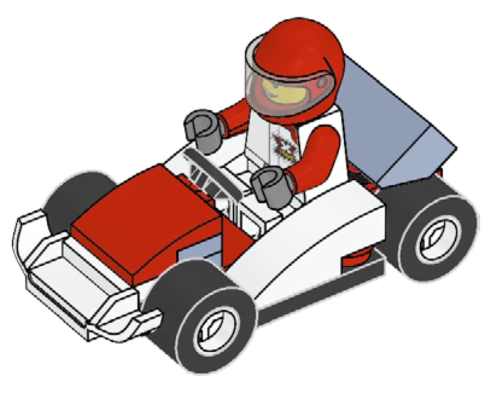 LEGO sættet Dirk Drifter's First Racing Car