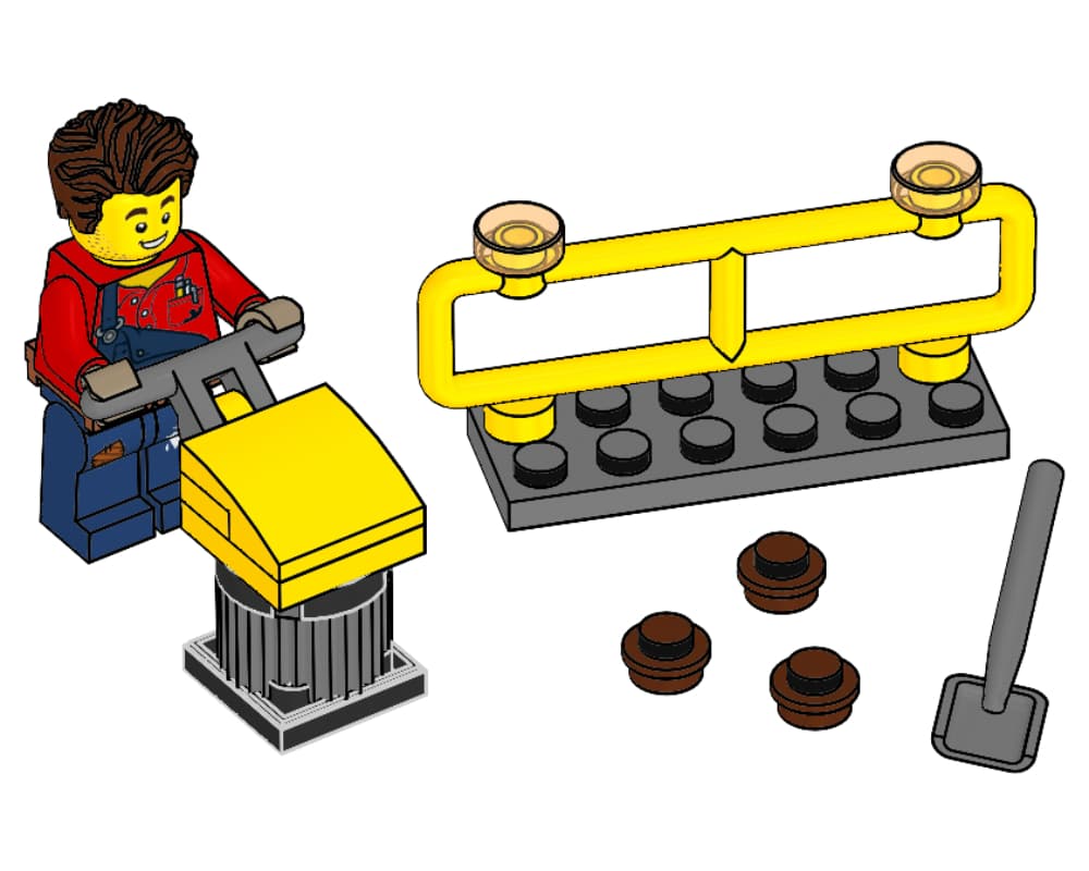 LEGO sættet Harl Hubbs with Tamping Rammer