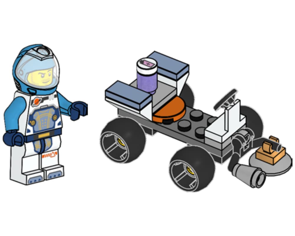 LEGO sættet Astronaut with Quad