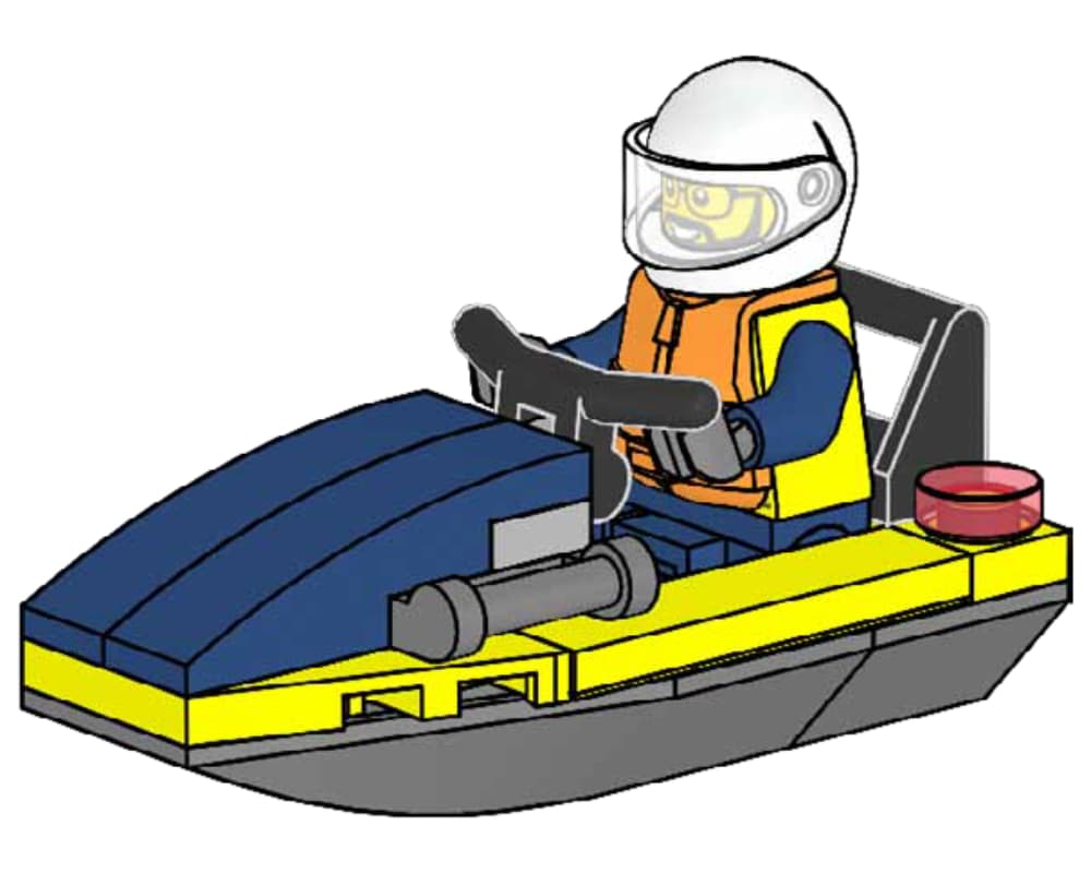 LEGO sættet Policeman with Jetboat
