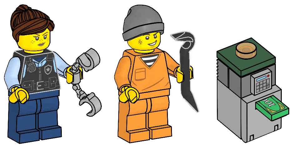 LEGO sættet Police Officer and Criminal