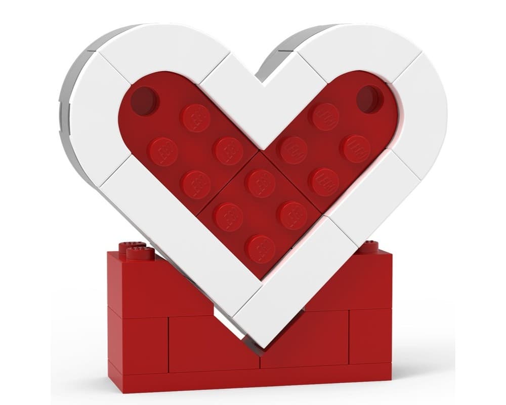 LEGO sættet 5x Valentine's Hearts