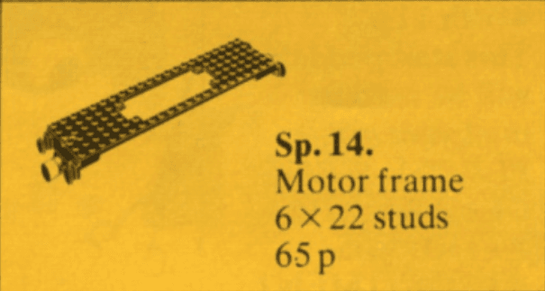 LEGO sættet Train Motor Plate with Coupler