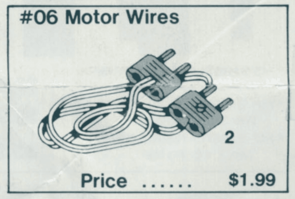 LEGO sættet Motor Wires