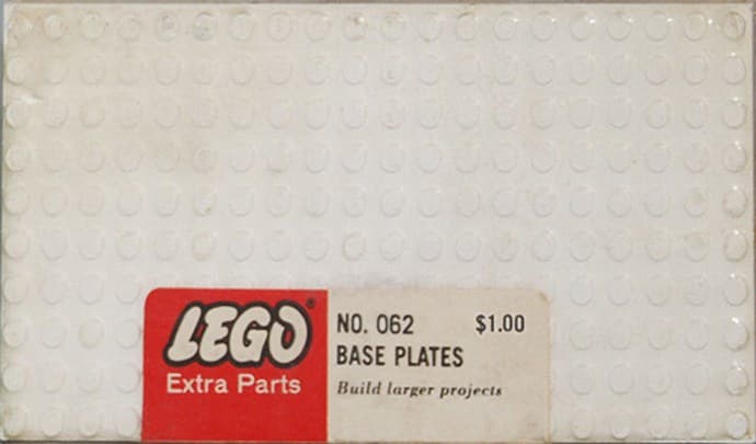 LEGO sættet Five Large Base Plates - White