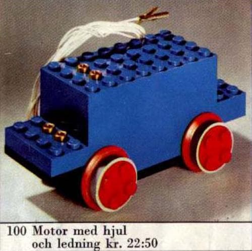 LEGO sættet 4.5V Motor with Wheels (Small Version)