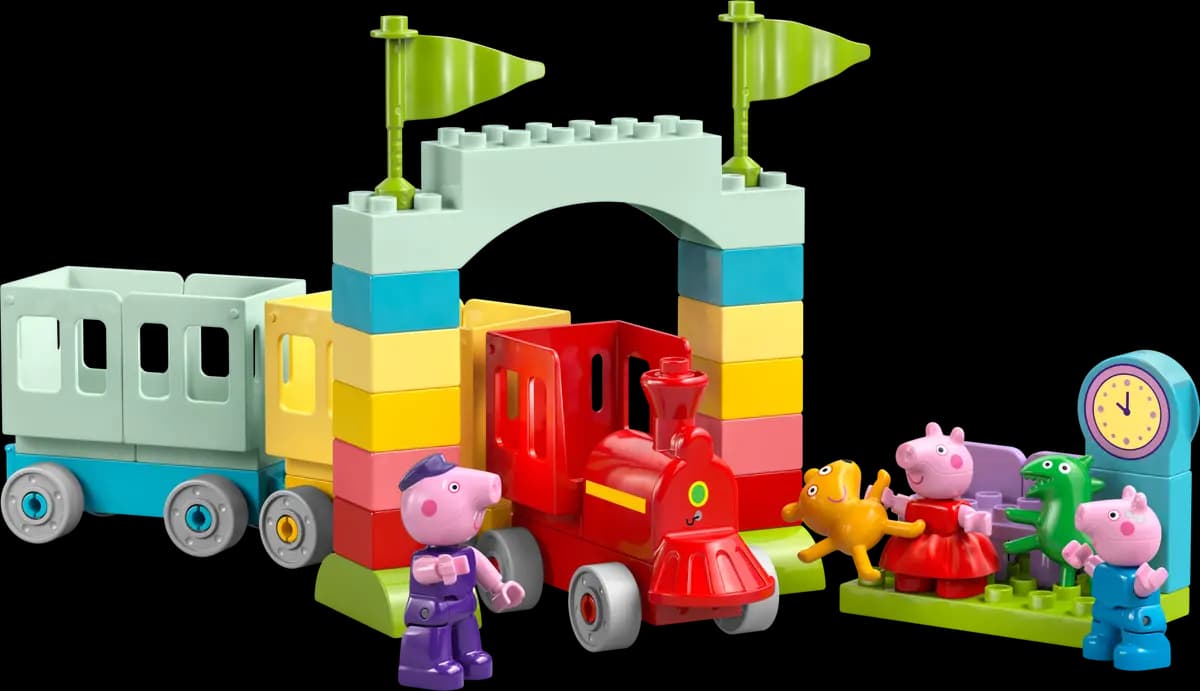 LEGO sættet Train Ride with Grandpa Pig