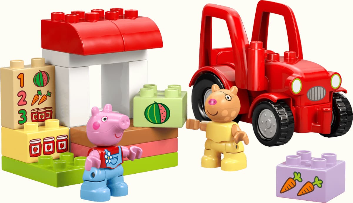 LEGO sættet Tractor and Market