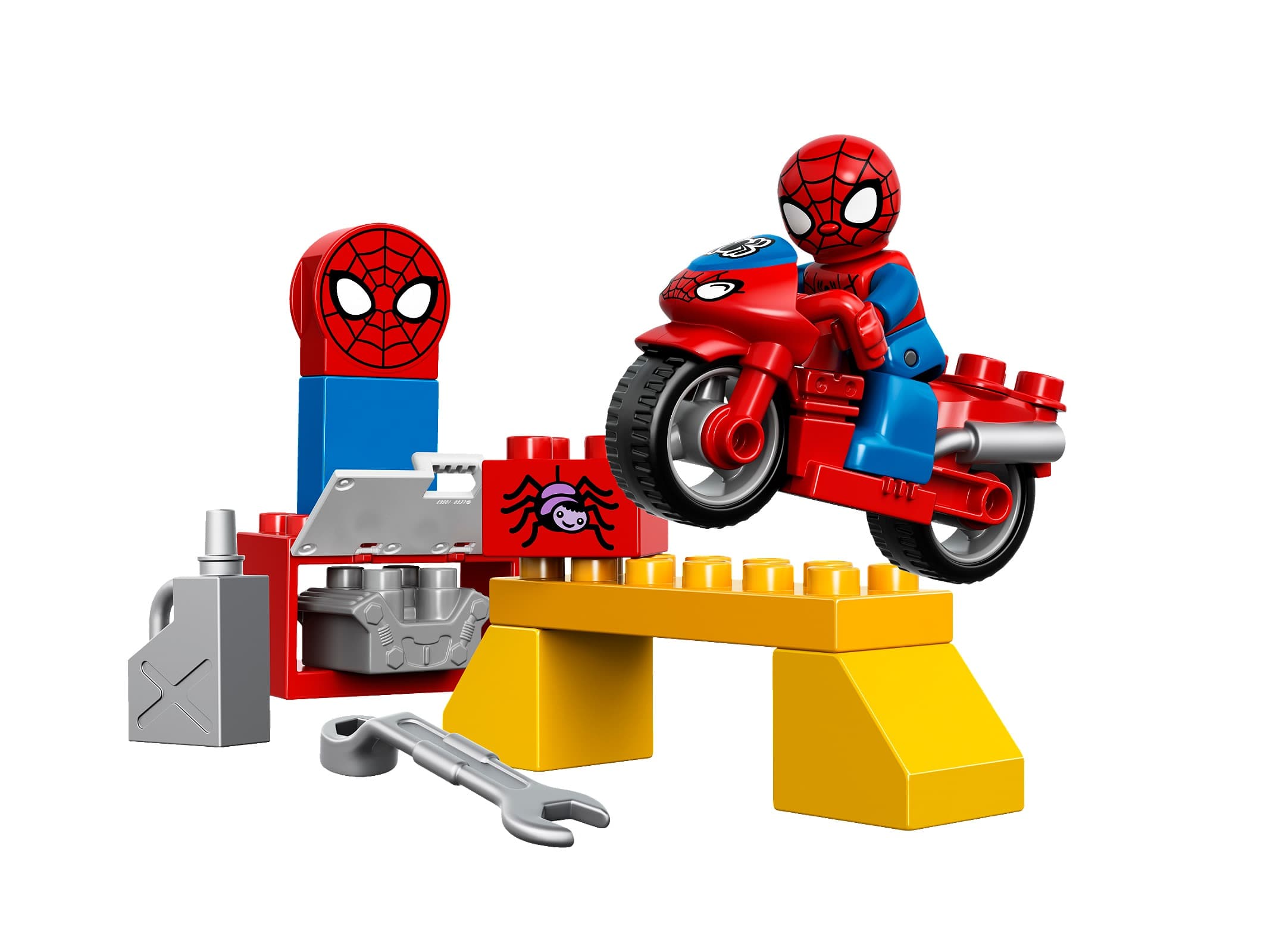 LEGO sættet Spider-Man Web-Bike Workshop