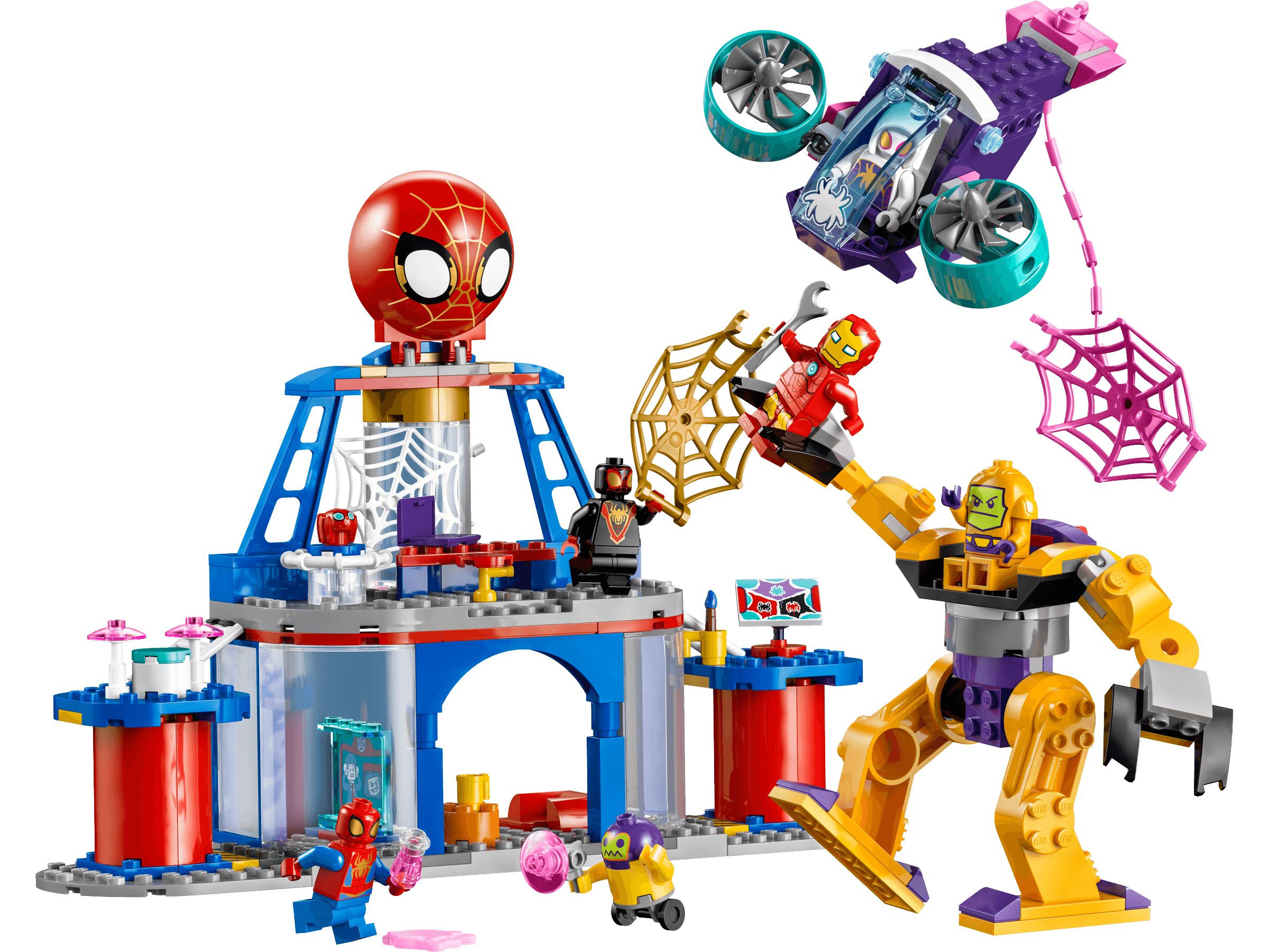 LEGO sættet Team Spidey Web Spinner Headquarters