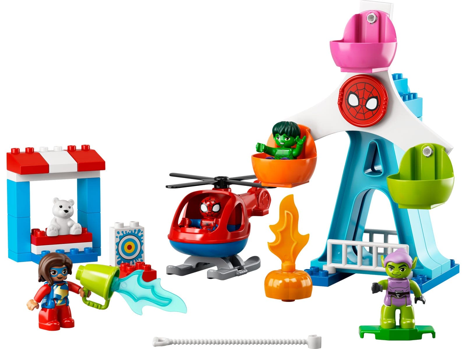 LEGO sættet Spider-Man & Friends: Funfair Adventure