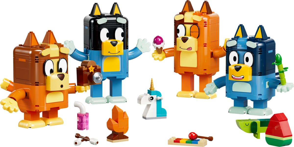 LEGO sættet Brick-Built Bluey Family