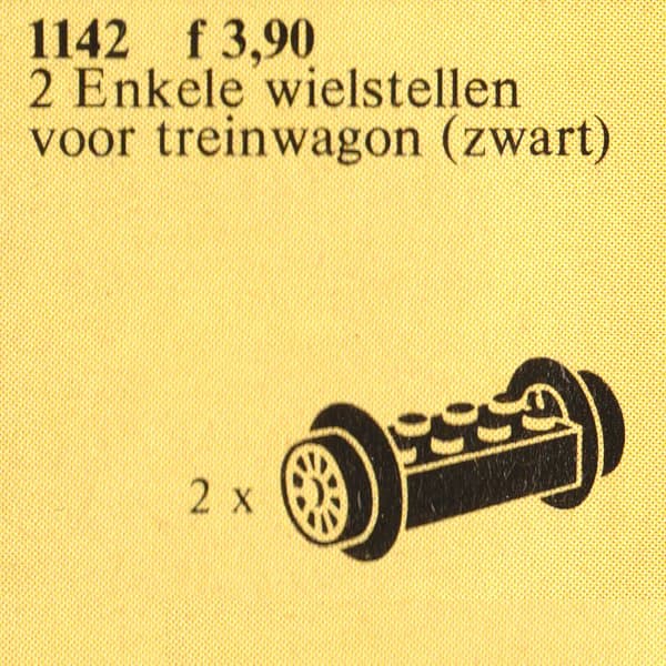 LEGO sættet Wheel Bricks with Small Black Train-Wheels