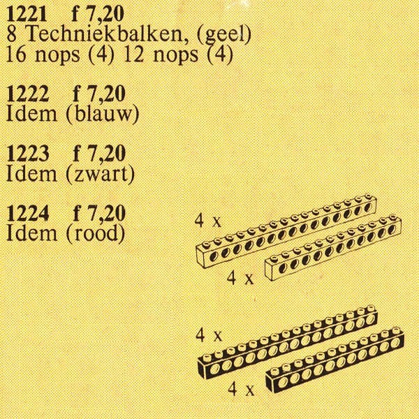 LEGO sættet TECHNIC beams - blue