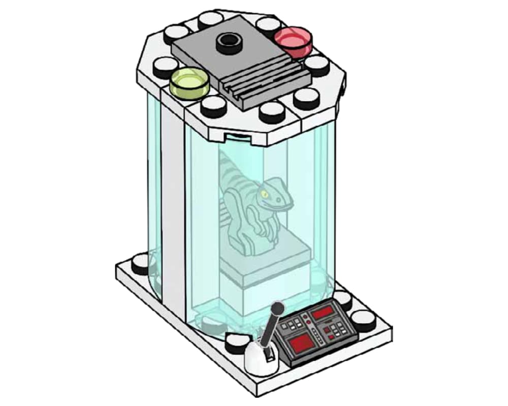 LEGO sættet Baby Raptor with Incubator
