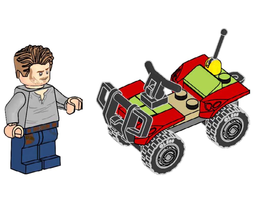 LEGO sættet Owen with Quad Bike
