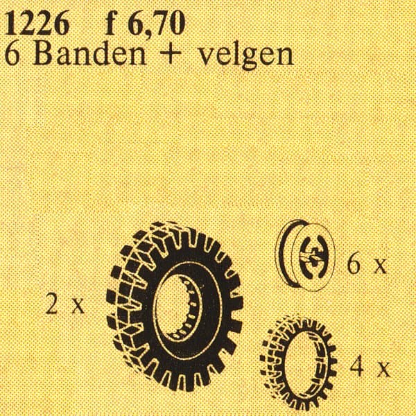 LEGO sættet Tractor Tires & Hubs