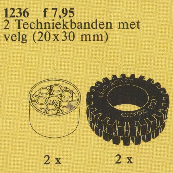 LEGO sættet TECHNIC wheels with hubs