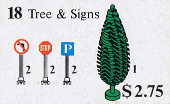 LEGO sættet Tree and Signs