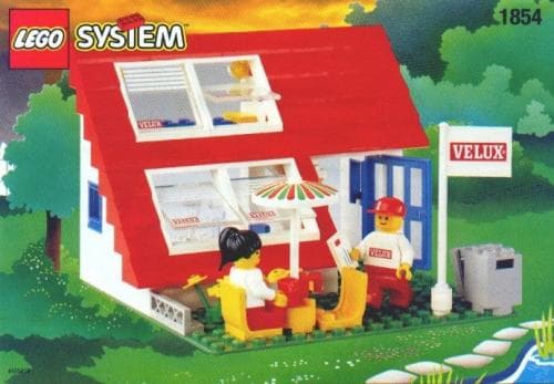 LEGO sættet House with Roof-Windows