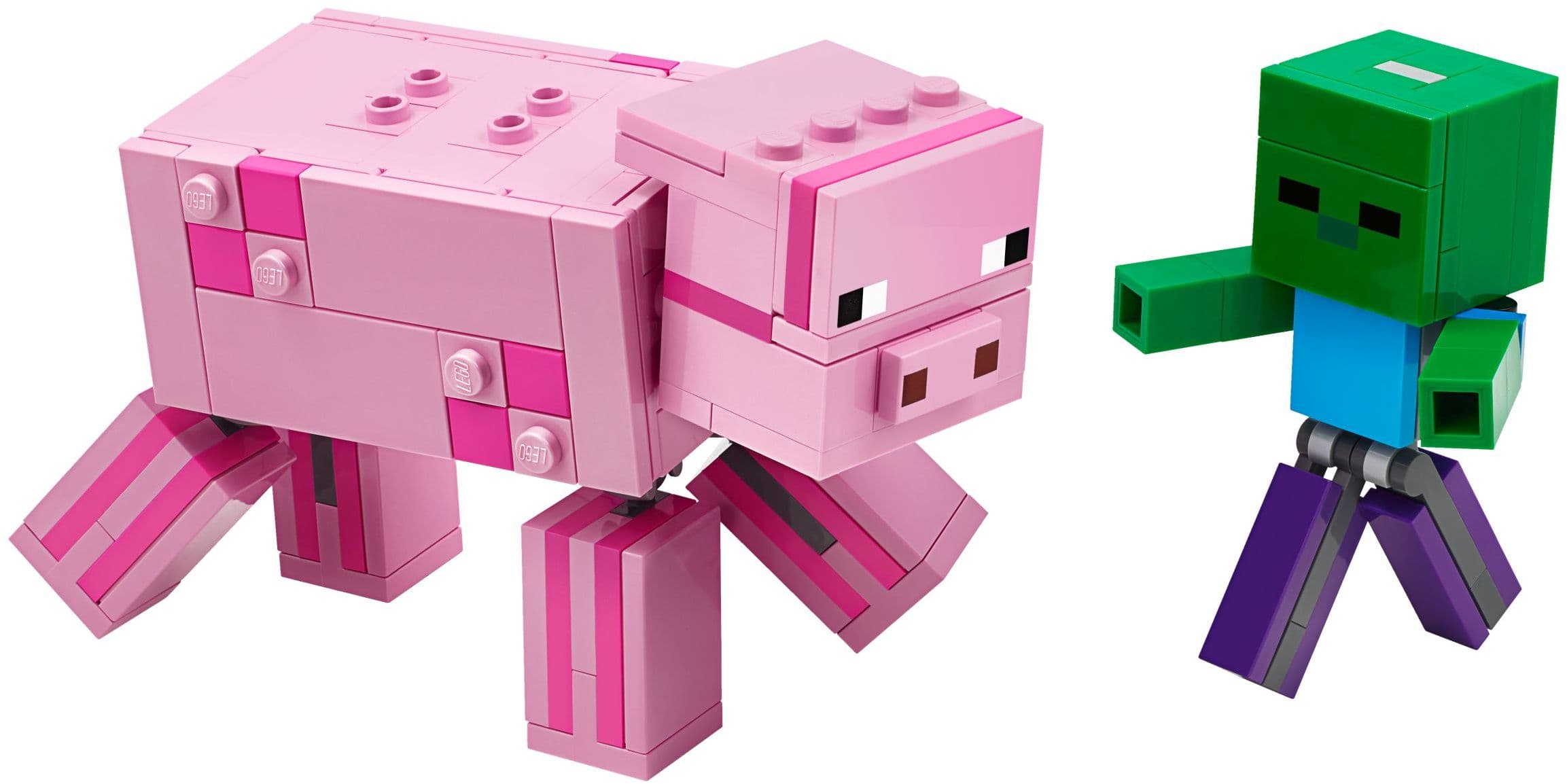LEGO sættet BigFig Pig with Baby Zombie