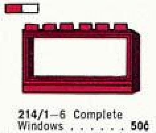LEGO sættet 1 x 6 x 3 Window with Frame
