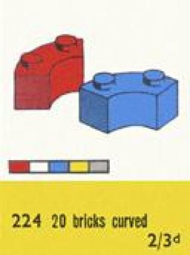 LEGO sættet 2 x 2 Curved Bricks