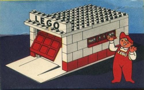LEGO sættet Garage with Automatic Door (White base and door frame)