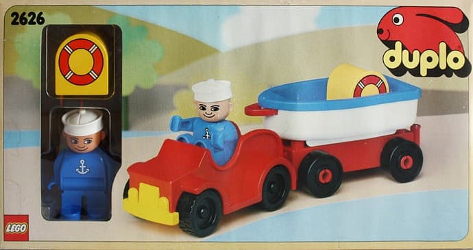 LEGO sættet Car and Boat Vacation Trailer