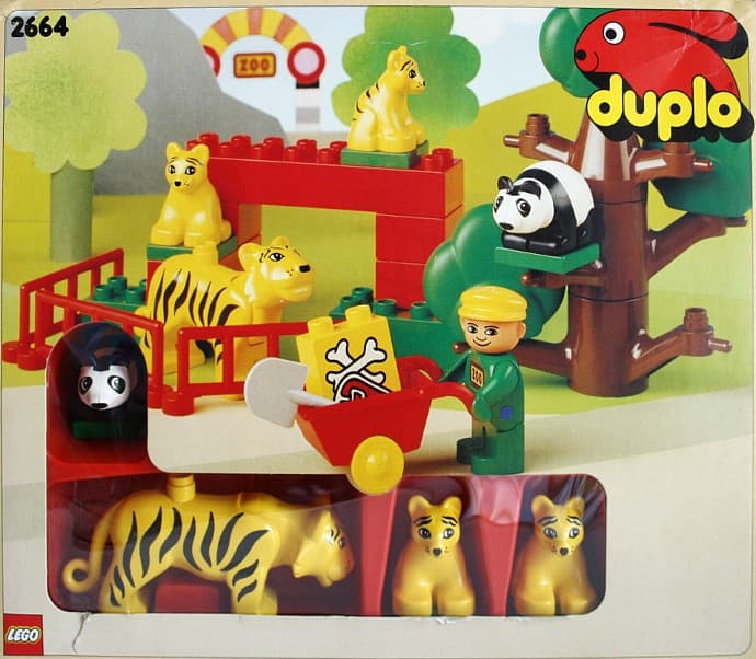 LEGO sættet Tiger and Panda Family (Tiger Enclosure)