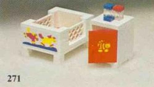 LEGO sættet Baby's Cot and Cabinet