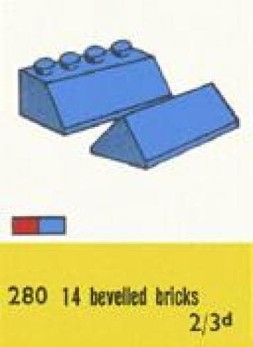 LEGO sættet Sloping Roof Bricks, Blue