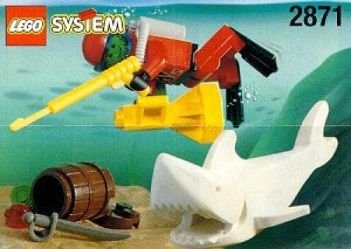 LEGO sættet Diver and Shark