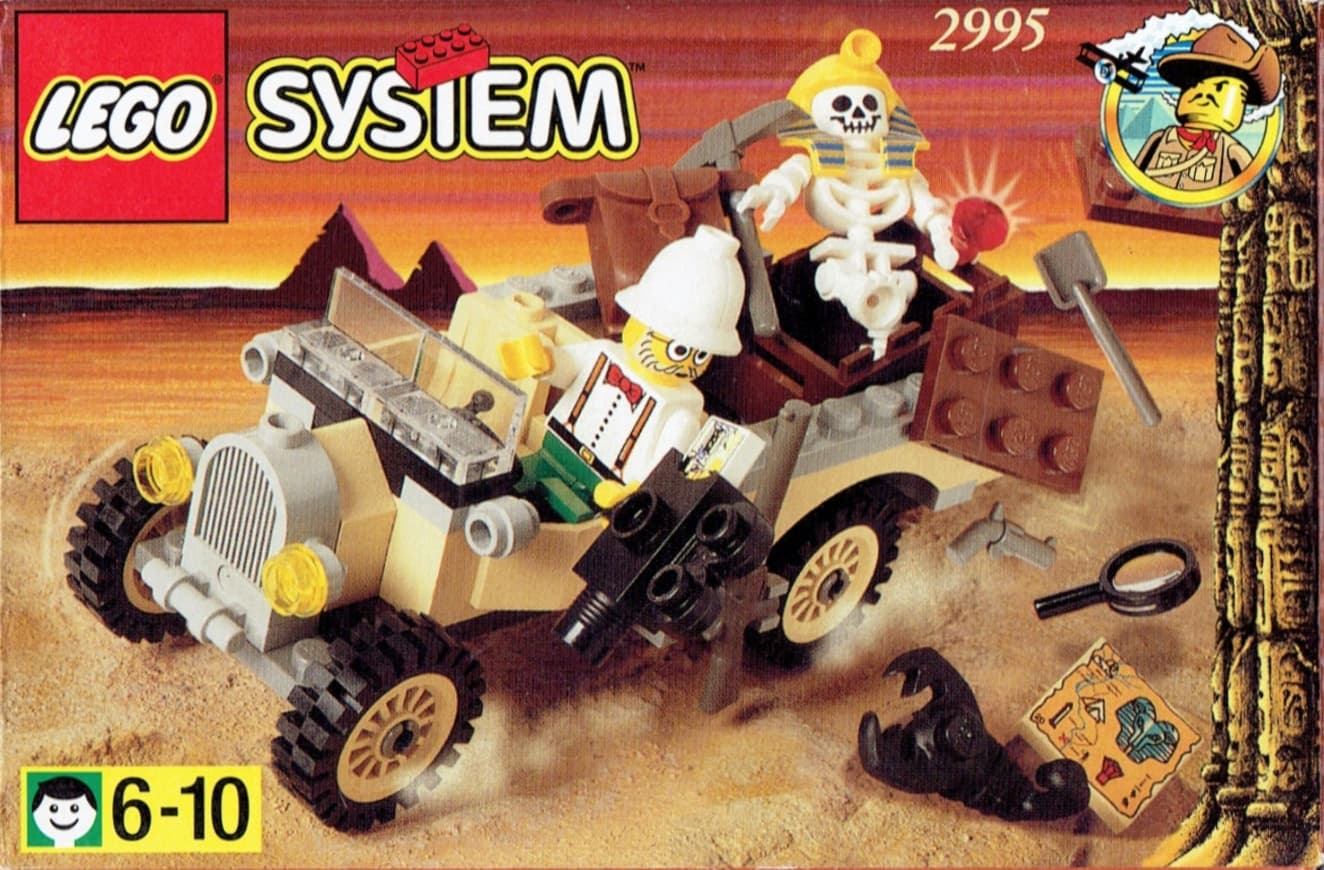 LEGO sættet Adventurers Car & Skeleton