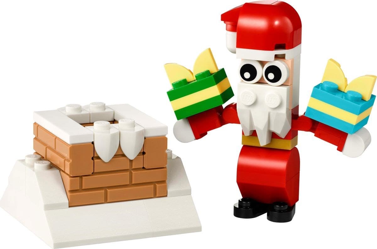 LEGO sættet Christmas Chimney Fun with Santa