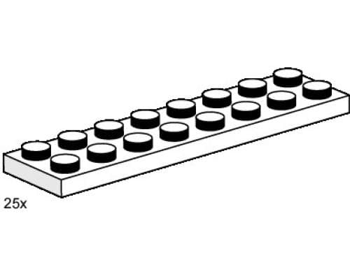 LEGO sættet 2 x 8 White Plates
