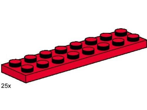 LEGO sættet 2 x 8 Red Plates