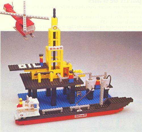 LEGO sættet Offshore Rig with Fuel Tanker